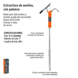 Extractora de Aceites con Palanca TRUPER