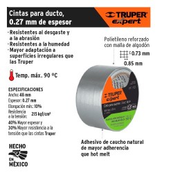 Cinta para Ducto 0.27 mm de Espesor TRUPER