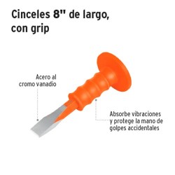 Cincel 8" de Largo con Grip TRUPER