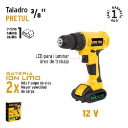 Taladro 3/8" PRETUL