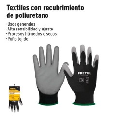 GUANTES ALGODÓN RECUBIERTO DE NITRILO PUÑO SEGURIDAD - TRUPER