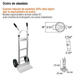 Diablo de Aluminio 300 kg Imponchable TRUPER