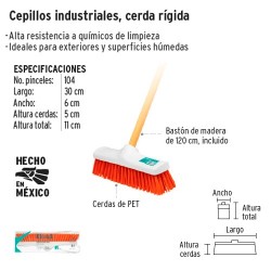 Cepillo Industrial Cerda Rigida KLINTEK