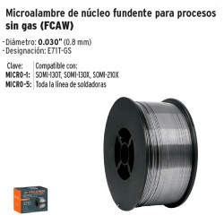 Microalambre de Nucleo Fundente para Procesos sin Gas (FCAW) TRUPER