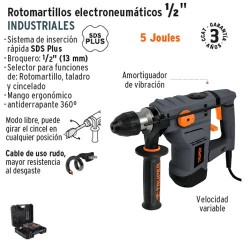 Rotomartillo Electroneumatico SDS PLUS 5 Joules 1/2" Industrial TRUPER