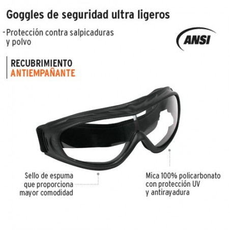 Goggles de Seguridad Ultra Ligeros TRUPER