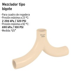 Mezclador Tipo Bigote de CPVC FOSET