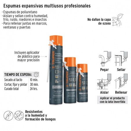 Espuma Expansiva Poliuretano Multiusos TRUPER