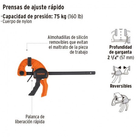 Prensa de Ajuste Rapido TRUPER