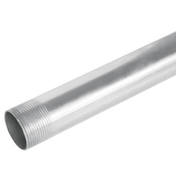 Tubo de Acero Roscado para Mufa 1 1/4" Pared Gruesa 3 m VOLTECK