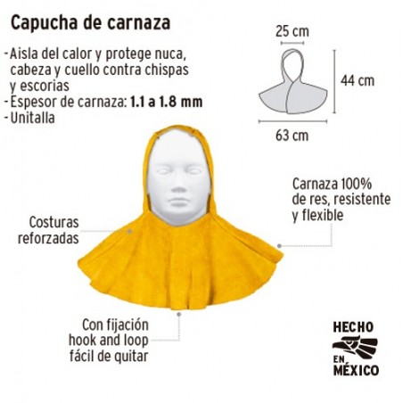 Capucha de Proteccion para Soldar de Carnaza TRUPER