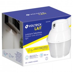 Luminario Suburbano de ABS con Sensor de Luz (Sin Lampara) VOLTECK