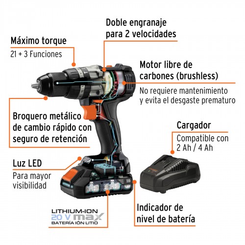 Rotomartillo Inalámbrico...