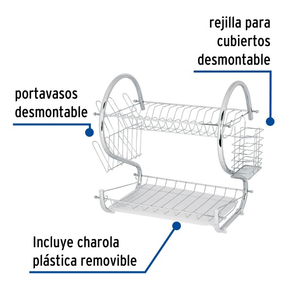 Escurridor De Acero Cromado...