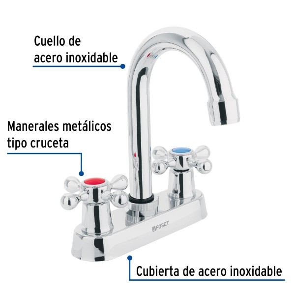 Mezcladora 4" Para Lavabo...