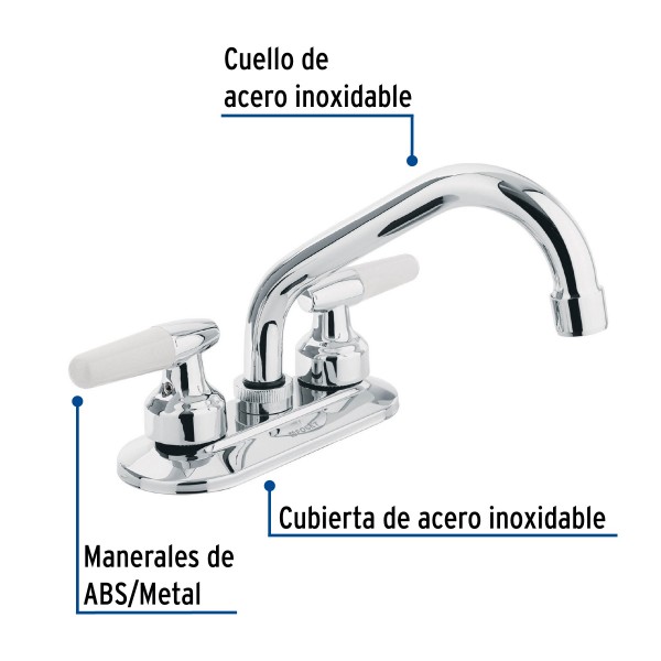 Mezcladora 4" Para Lavabo...