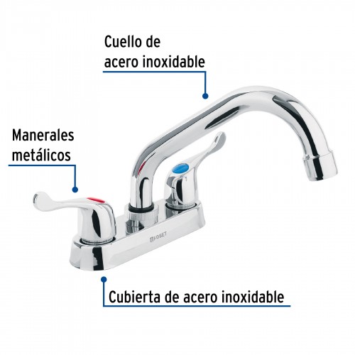 Mezcladora 4" Para Lavabo...