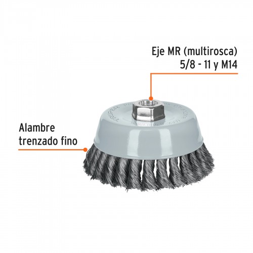 Carda Copa Alambre Trenzado...