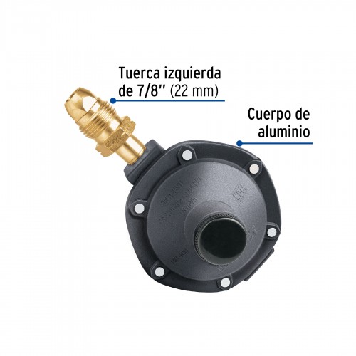 Regulador para Gas 1 Vía FOSET