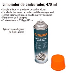 Limpiador de Carburador 470 ml TRUPER