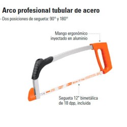 Arco Profesional Tubular de Acero TRUPER