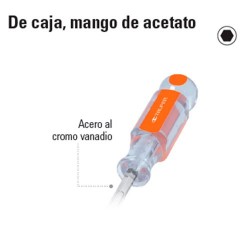 Desarmador de Caja Mango de Acetato TRUPER