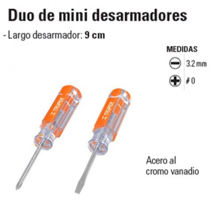 Duo de Mini Desarmadores TRUPER