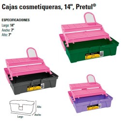 Caja Cosmetiquera 14" PRETUL