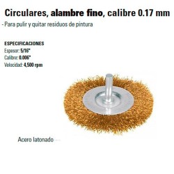 Carda Circular Alambre Fino Calibre 0.17 mm TRUPER