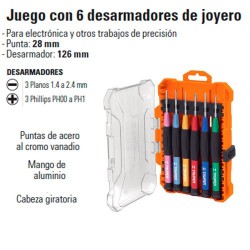 Juego con 6 Desarmadores de Joyero TRUPER