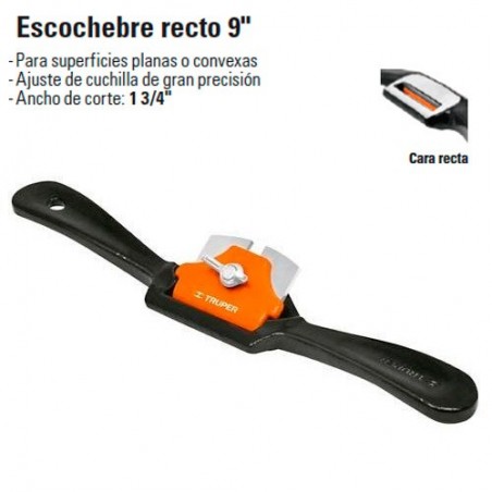 Escochebre Recto 9" TRUPER