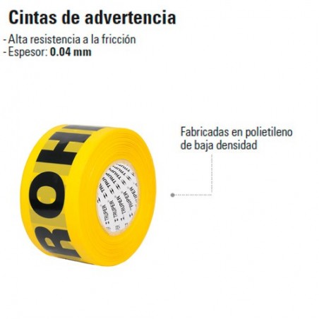 Cinta de Advertencia TRUPER