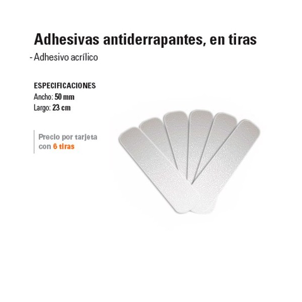 Cinta Adhesiva Antiderrapante en Tiras TRUPER