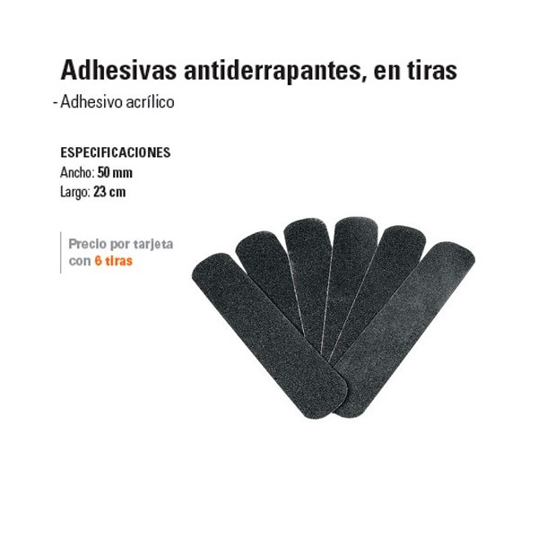 Cinta Adhesiva Antiderrapante en Tiras TRUPER