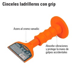 Cincel Ladrillero con Grip TRUPER