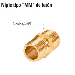 Niple Tipo "MM" de Latón TRUPER