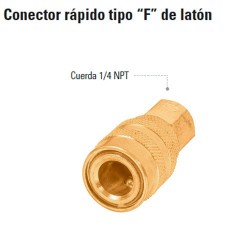 Conector Rápido Tipo "F" de Latón TRUPER