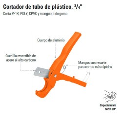 Cortador de Tubo de Plástico 3/4" TRUPER