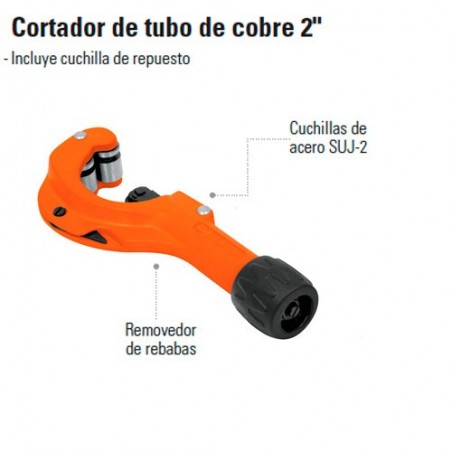 Cortador de Tubo de Cobre 2" TRUPER