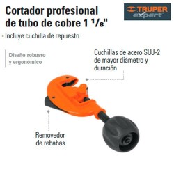 Cortador Profesional de Tubo de Cobre 1 1/8" TRUPER