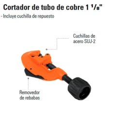 Cortador de Tubo de Cobre 1 1/8" TRUPER