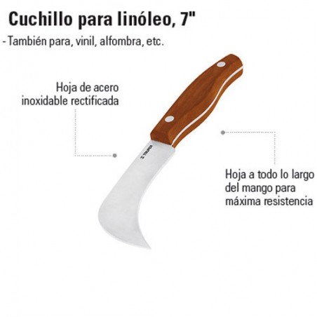 Cuchillo para Linoleo 7" TRUPER
