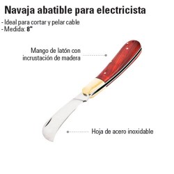 Navaja Abatible para Electricista TRUPER