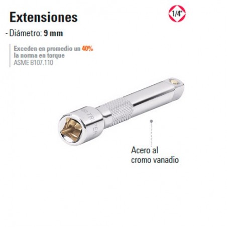 Extensiones 1/4" TRUPER