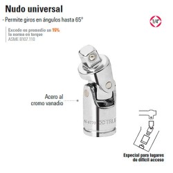 Nudo Universal 1/4" TRUPER