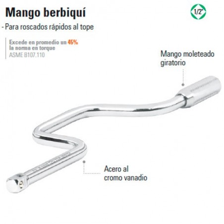 Mango Berbiquí 1/2" TRUPER