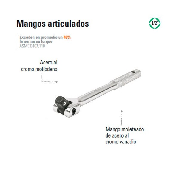 Mango Articulado 1/2" TRUPER