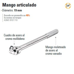 Mango Articulado 3/4" TRUPER