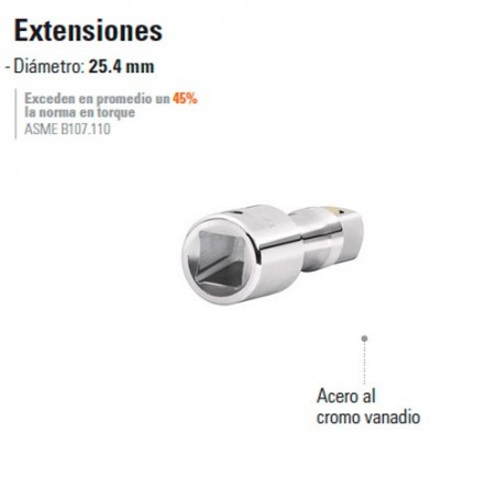 Extencion 3/4" TRUPER