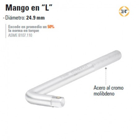 Mango en "L" 3/4" TRUPER